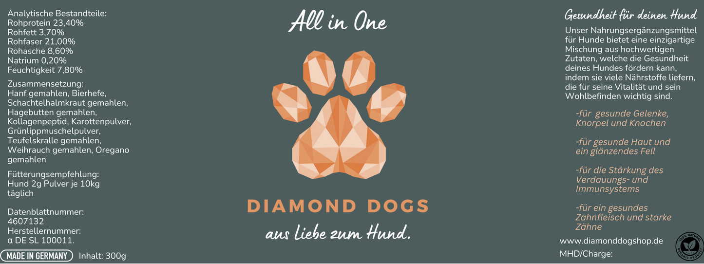 All in One Nahrungsergänzungsmittel für Hunde